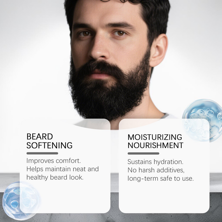 TheGromify Sandalwood and Vitamin E beard oil for moisturizing nourishment and softening of facial hair